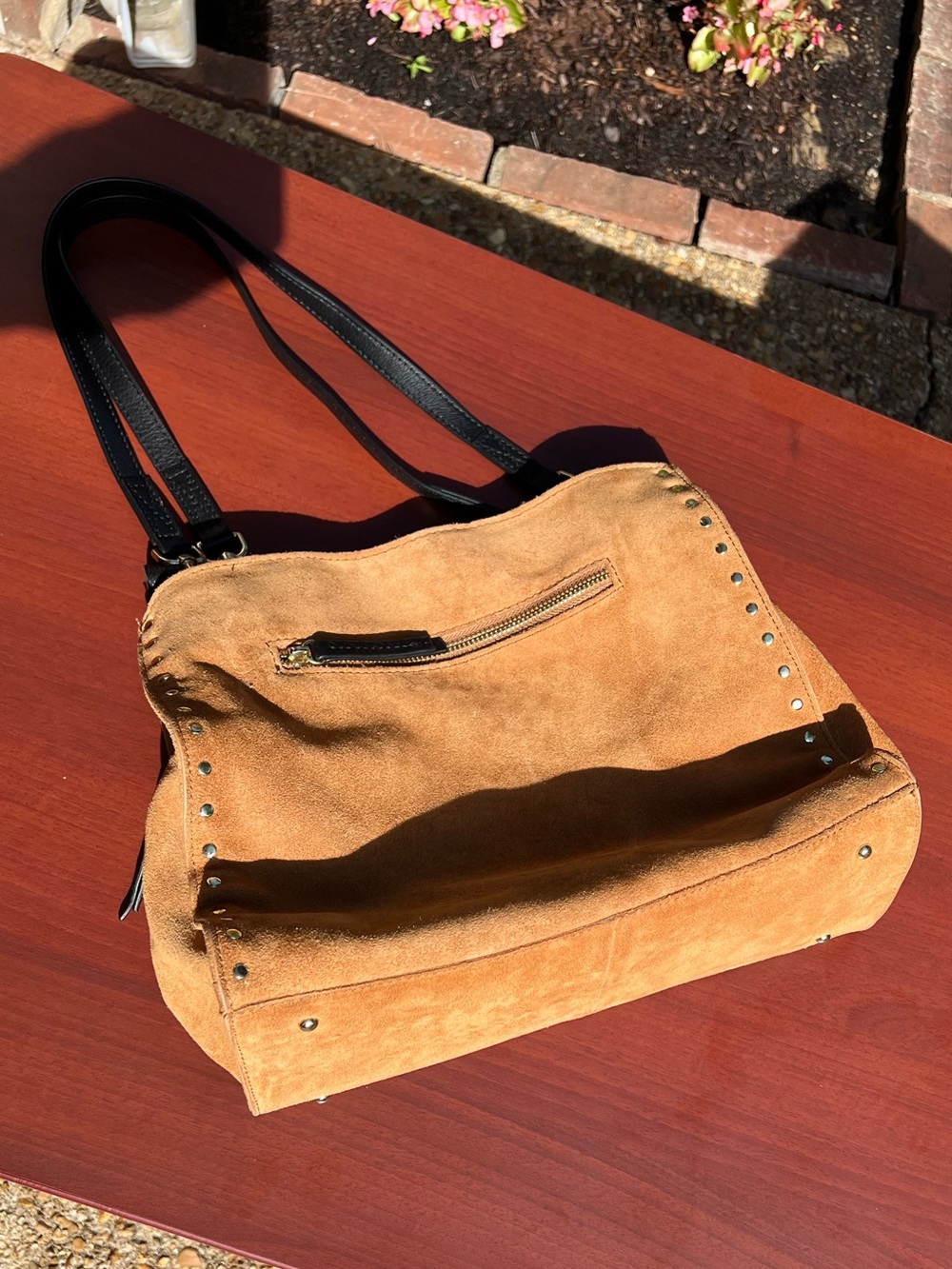 American Leather Co. Suede Purse - Picture 2 of 9